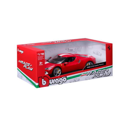 BBURAGO FERRARI - 296 GTB ASSETTO FIORANO RED - 1:18