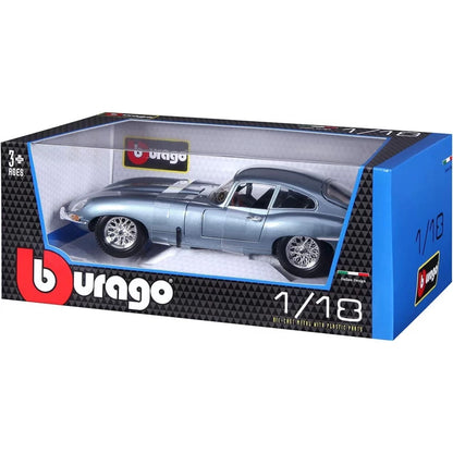 BBURAGO Jaguar E Coupe 1961 1:18 Diecast Model Car - Wild Willy
