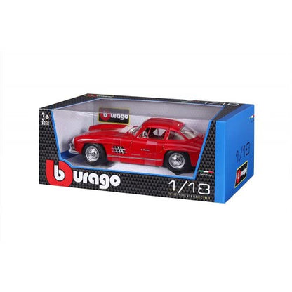 BBURAGO Mercedes 300SL 1/18 Scale Diecast Model - Wild Willy