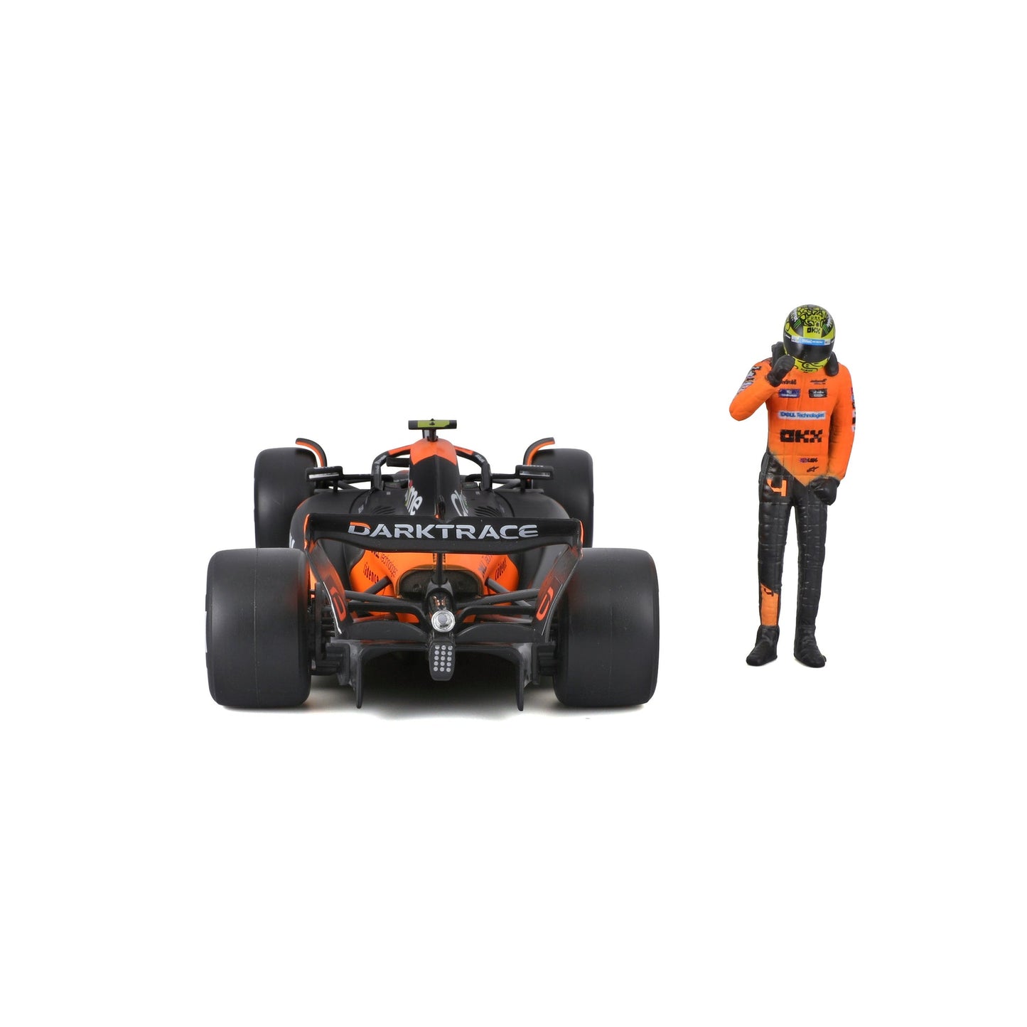 Bburago McLaren MCL38 Japan GP Livery - Lando Norris #4 F1 2024 – 1:24 Scale Diecast Model with Driver Figurine - Wild Willy