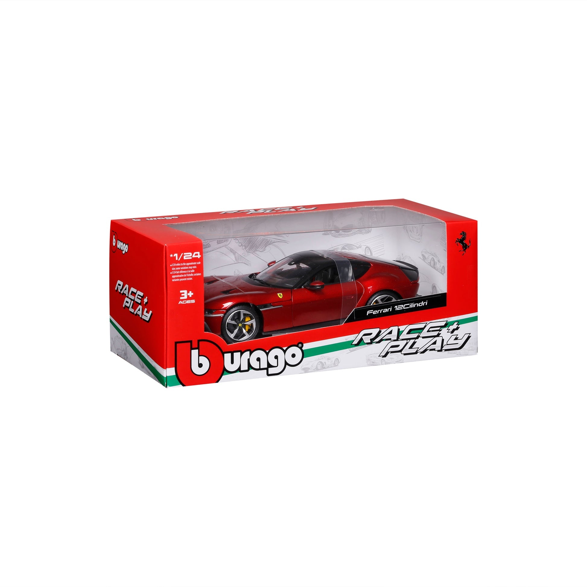 BBurago Ferrari 12 Cilindri 1:24 Diecast Model - Wild Willy