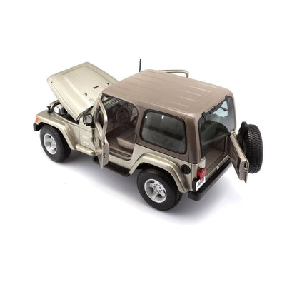 BBURAGO Jeep Wrangler Sahara 1:18 Scale Diecast Model - Wild Willy