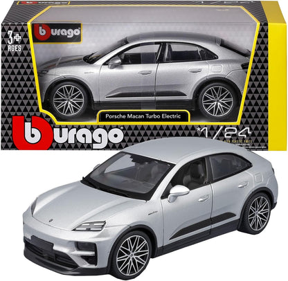 BBURAGO Porsche Macan Electric Turbo 1:24 Diecast Model Car - Wild Willy