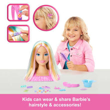 Barbie Doll Styling Head, Blonde Hair With 20+ Hair Styling Accessories
