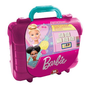 Barbie Colouring And Stamp Travel Set