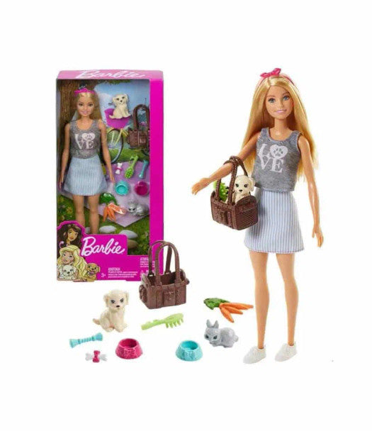 Barbie Doll And Pets