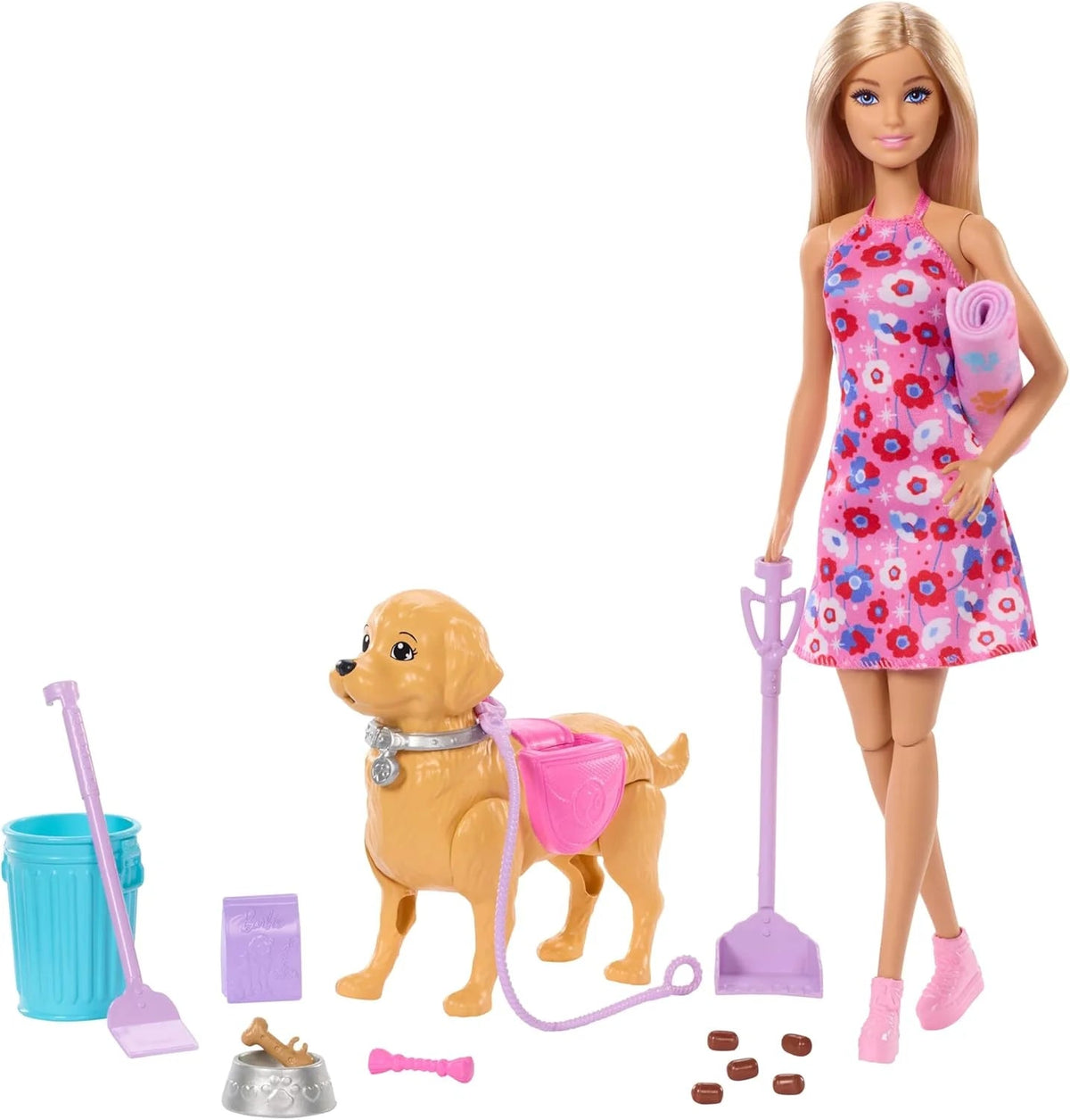 Barbie Family & Friends Dog Walk JJB46