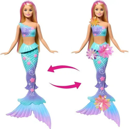 Barbie Flower Magic Mermaid Doll with Surprise Blooming Flowers Playset