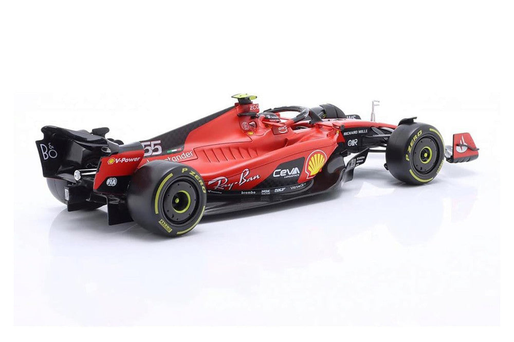 Bburago F1 Ferrari SF-23 #55 Carlos Sainz Hard Case - 1:24