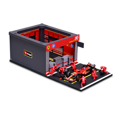 Bburago F1 Ferrari F1 Team SF-24 Pit Pass Charles Leclerc 1/43 Scale - Wild Willy