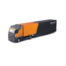 Bburago Mercedes Semi Truck with McLaren MCL38 #4 Lando Norris – 1:43 Diecast Model - Wild Willy