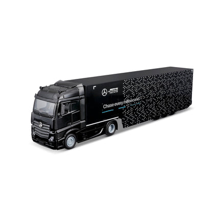 Bburago Mercedes-AMG Semi Truck with Mercedes W15 #63 George Russell – 1:43 Diecast Model - Wild Willy
