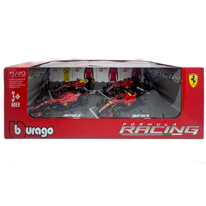 Bburago F1 Ferrari F1-75 & SF-23 Pack of 4 - 1:43