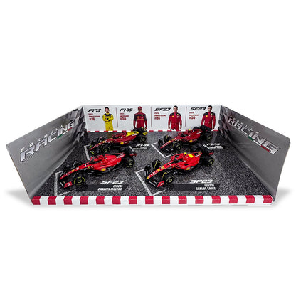 Bburago F1 Ferrari F1-75 & SF-23 Pack of 4 - 1:43