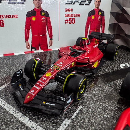 Bburago F1 Ferrari F1-75 & SF-23 Pack of 4 - 1:43