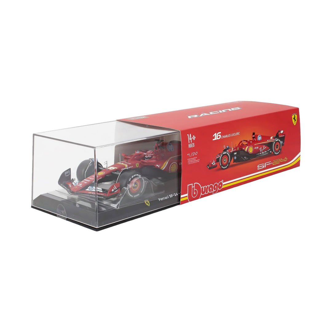 Bburago F1 Ferrari SF-24 #16 Leclerc - 1:24 Diecast Model Car - Wild Willy