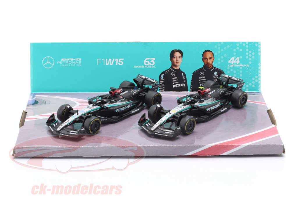 Bburago F1 MERCEDES AMG W16 2025 2 PACK - 1:43 Diecast Model - Wild Willy