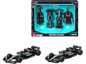 Bburago F1 Mercedes AMG W15 2024 2 Pack