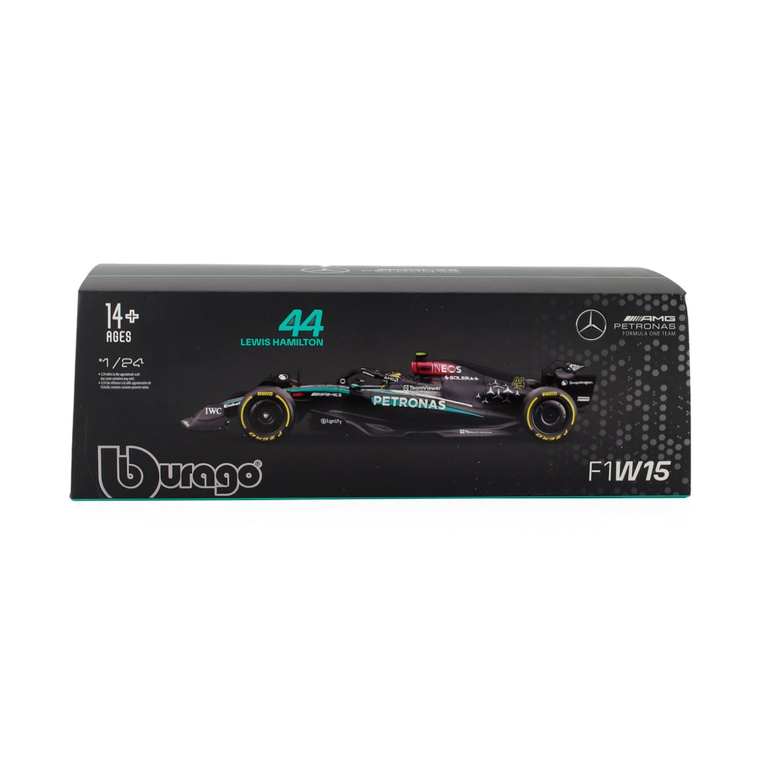 Bburago F1 Mercedes AMG #44 Hamilton W15 - 1:24 Diecast Model Car - Wild Willy