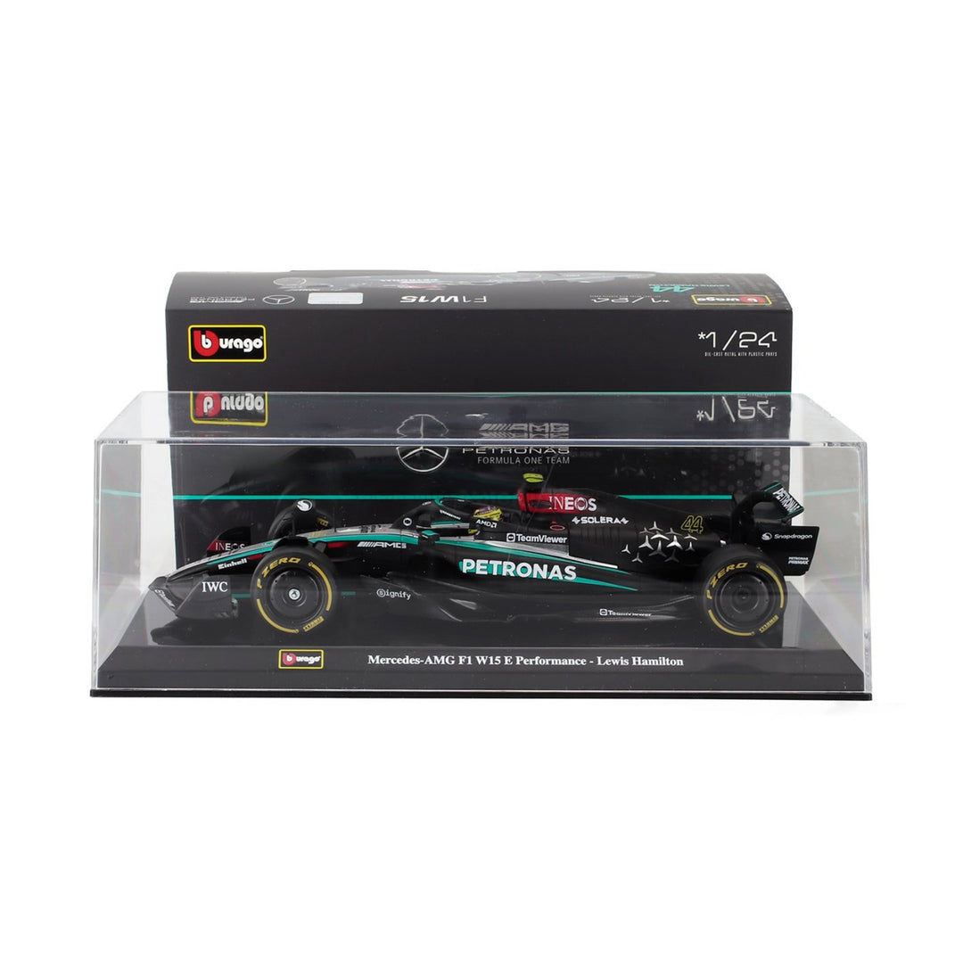 Bburago F1 Mercedes AMG #44 Hamilton W15 - 1:24 Diecast Model Car - Wild Willy