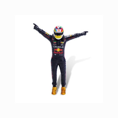 Bburago F1 Oracle Red Bull RB19 #1 with M. Verstappen Figure - 1:24