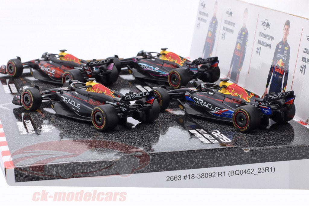 Bburago F1 Red Bull 1:43 Max Verstappen 4-Pack - Wild Willy