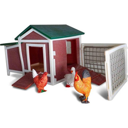 Bburago Farmland Chicken Coop with New Holland Tractor