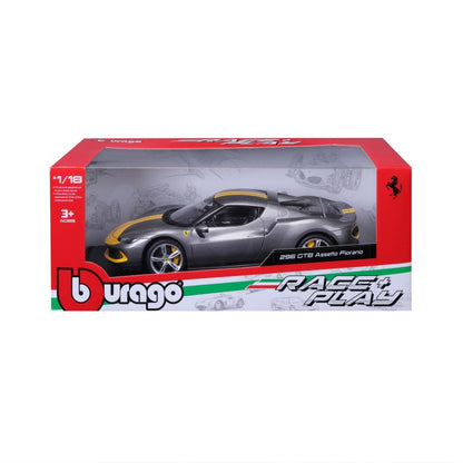 Bburago Ferrari 296 GTB Assetto Fiorano Gray - 1:18