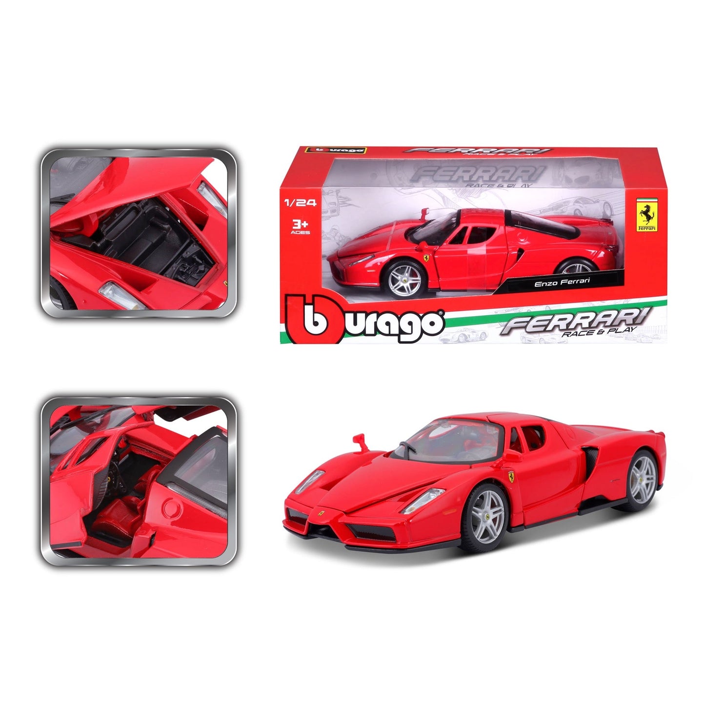 Bburago Ferrari Enzo Red 1:24