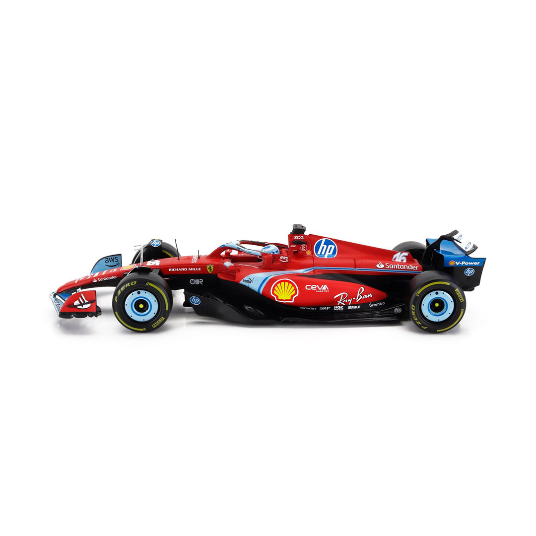 Bburago Ferrari F1 SF-24 Miami GP #16 C. Leclerc - 1:18