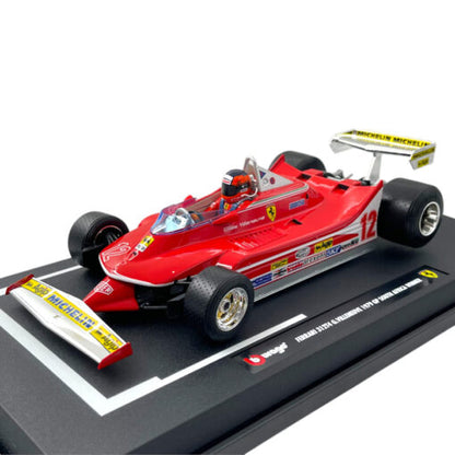 Bburago Ferrari Formula 312 T4 G. Villeneuve #12 Winner South Africa