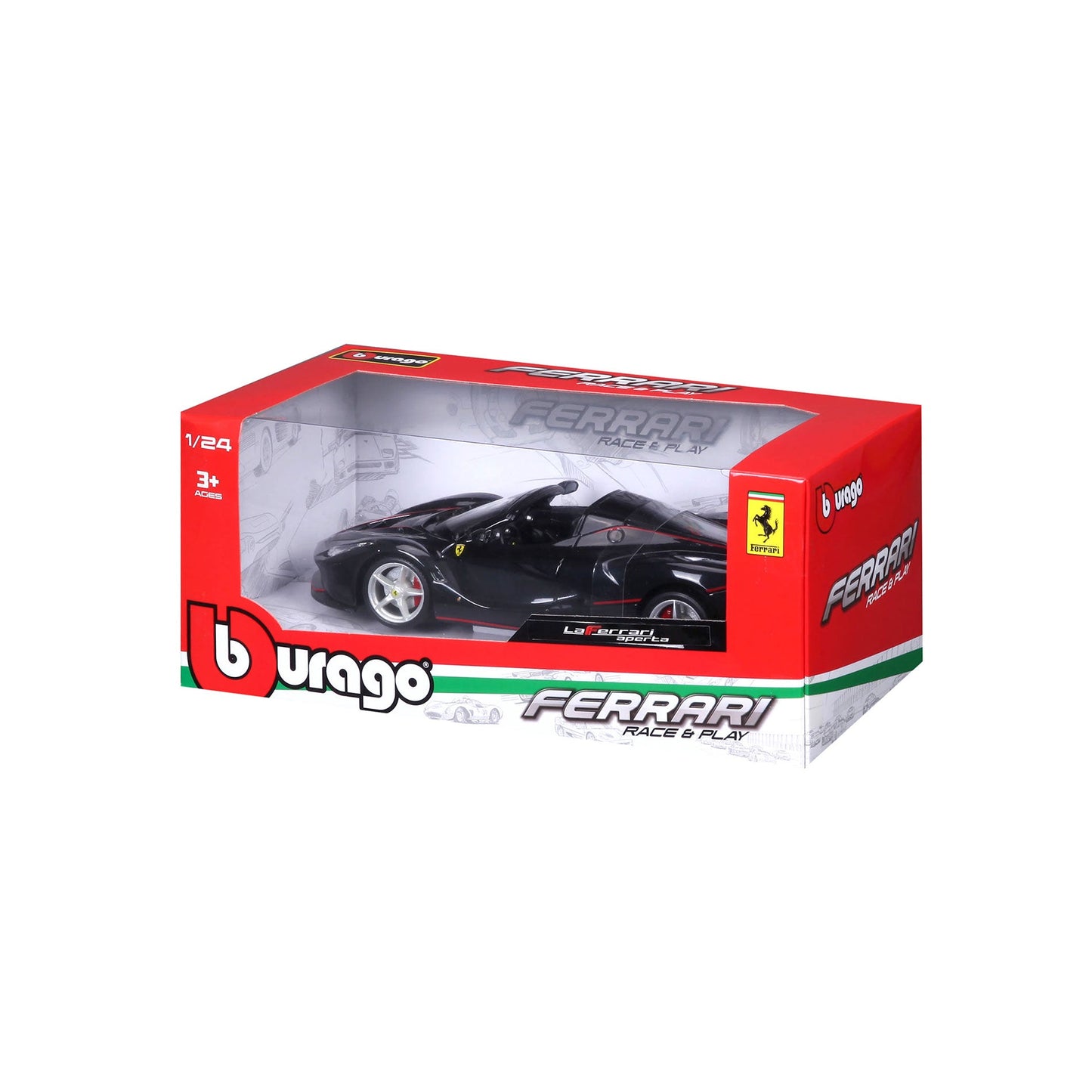 Bburago Ferrari Laferrari Aperta Black 1:24