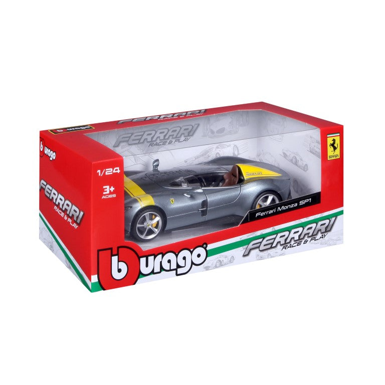 Bburago Ferrari Monza SP1 Silver 1:24