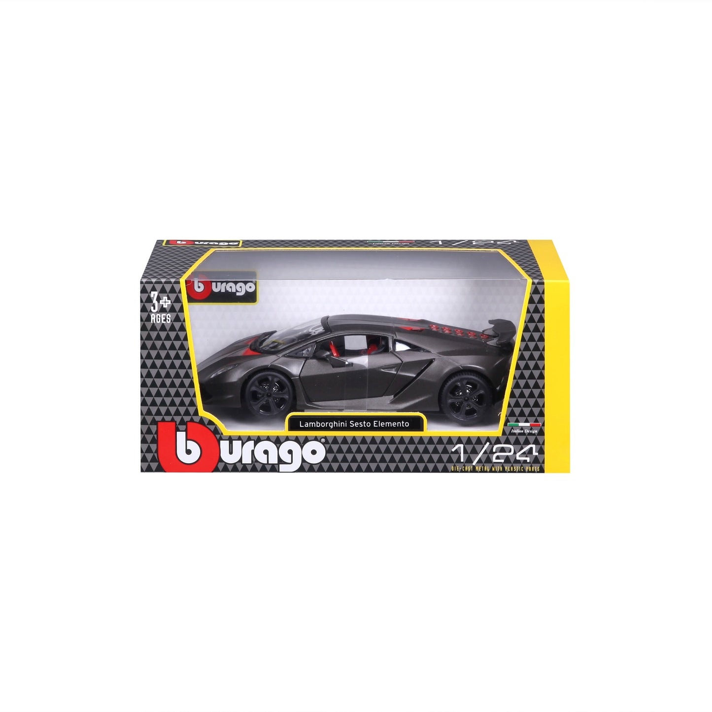 Bburago Lamborghini Sesto Elemento Black - 1:24