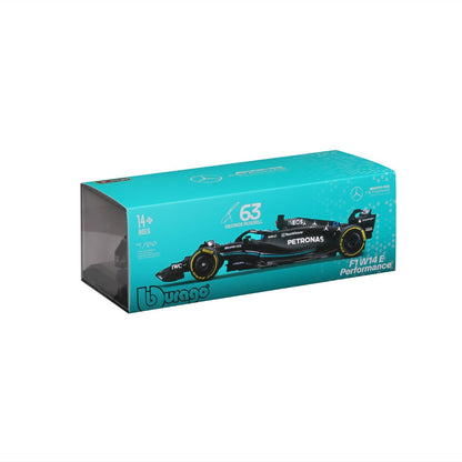 Bburago Mercedes AMG F1 W14 E Performance #63 Hard Case- 1:24