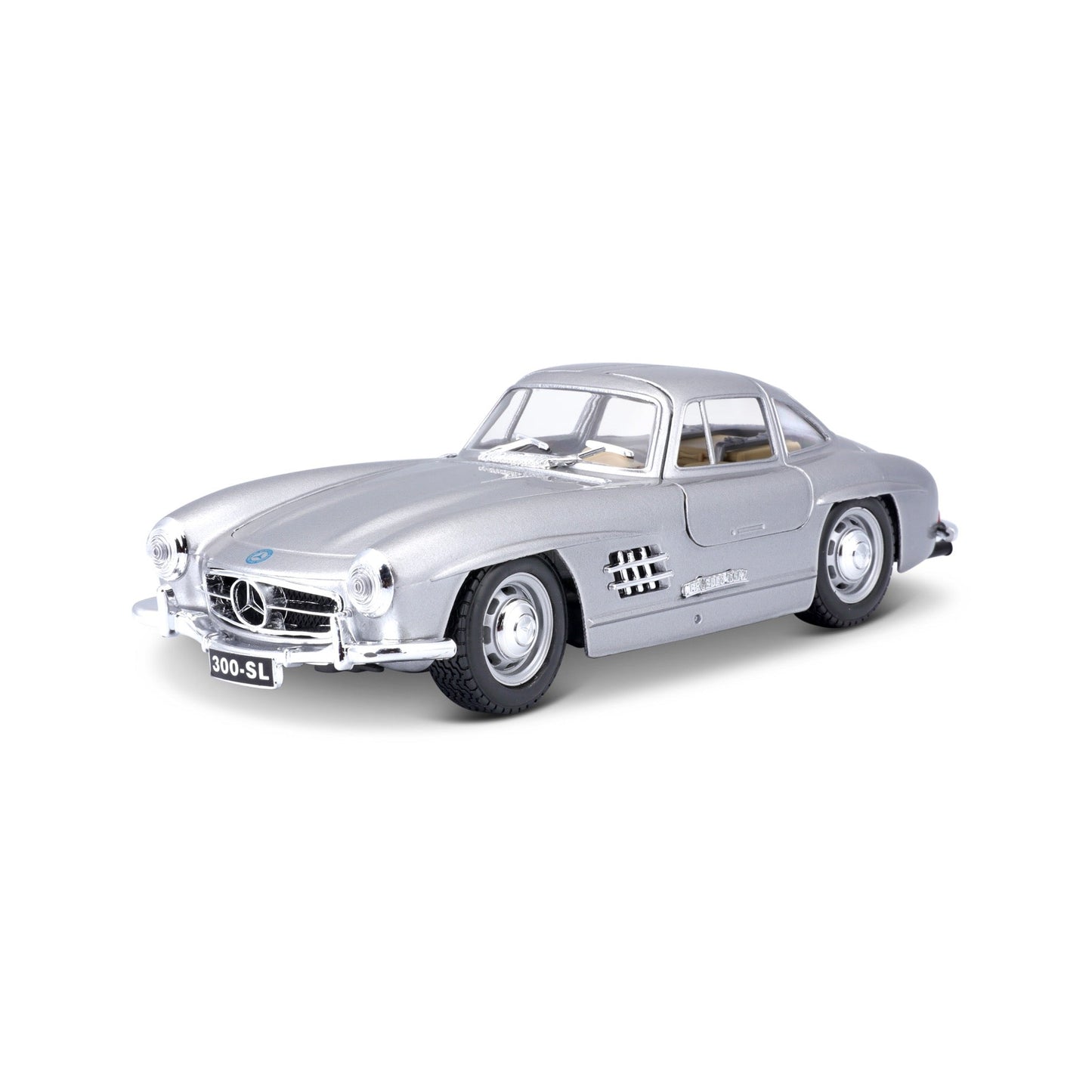 Bburago Mercedes Benz 300SL Silver - 1:18
