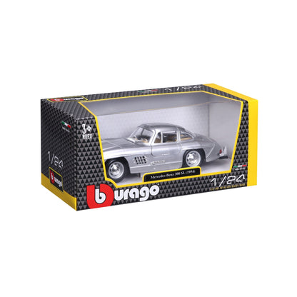 Bburago Mercedes Benz 300SL Silver - 1:18