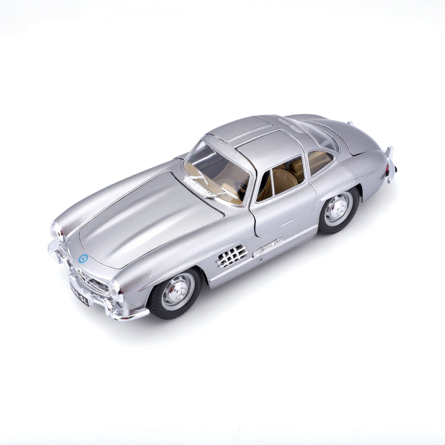 Bburago Mercedes Benz 300SL Silver - 1:18