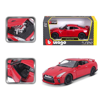 Bburago Nissan GT-R 2017 1:24 Red