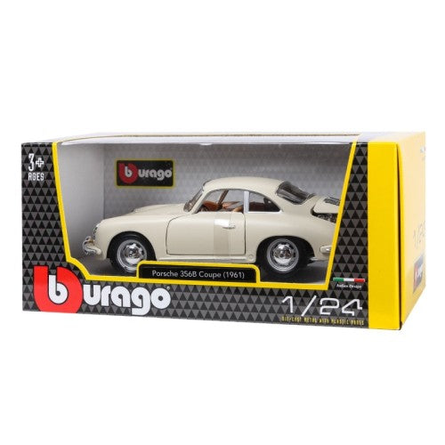 Bburago Porsche 356B 1:24 Cream White - Wild Willy