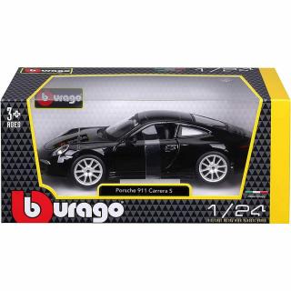 Bburago Porsche 911 Carrera S (991) Black - 1:24 - Wild Willy