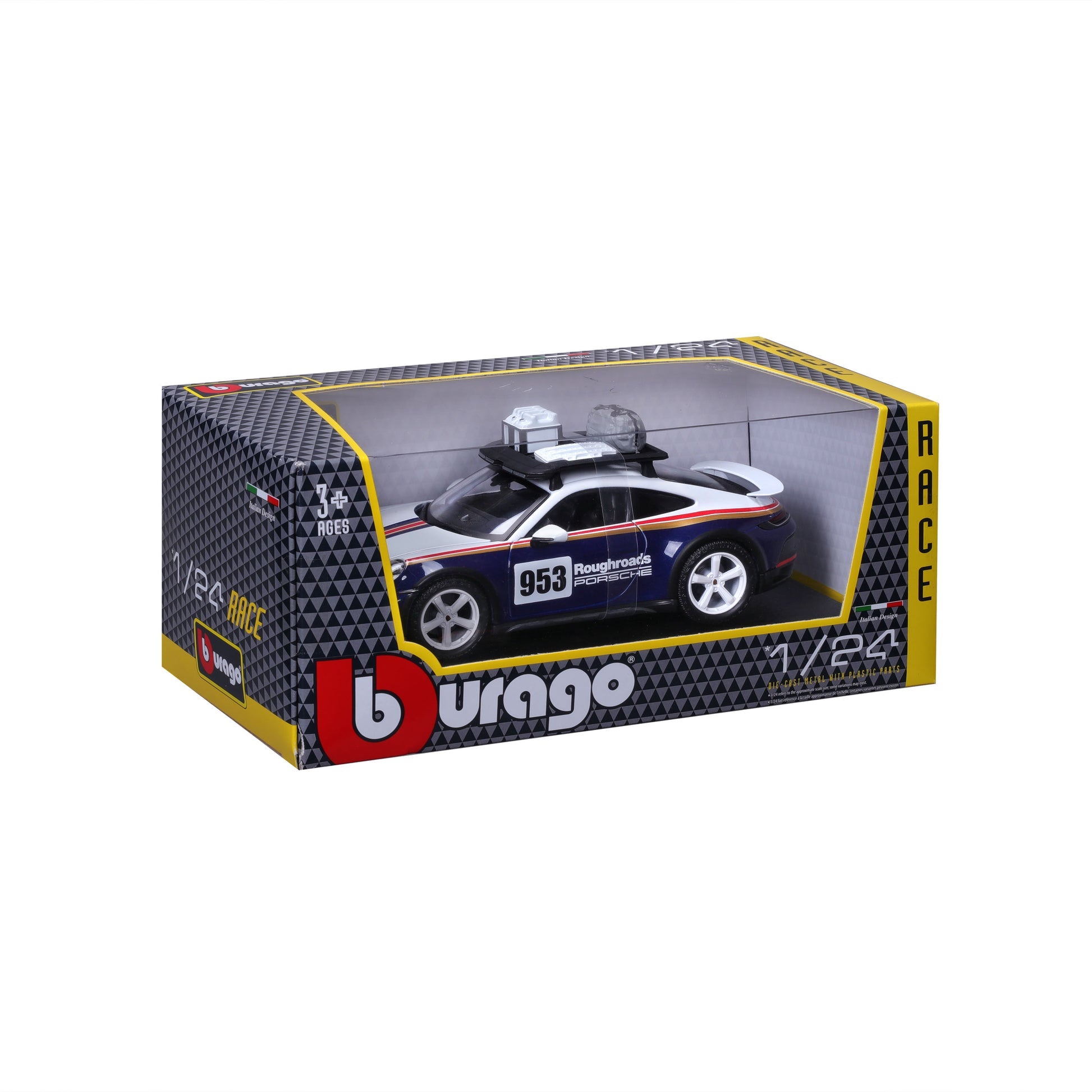 Bburago Porsche 911 Dakar 1:24 Diecast Model - Wild Willy