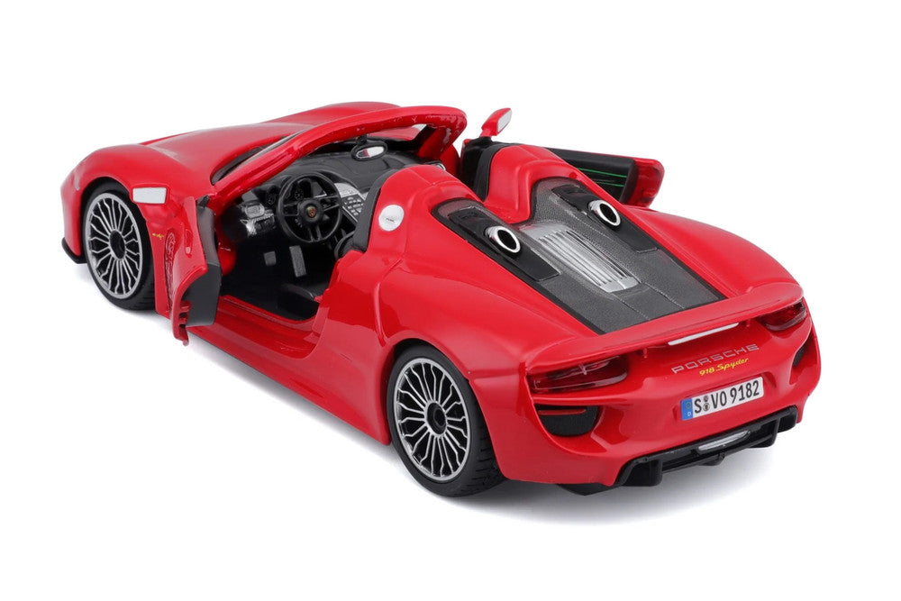 Bburago Porsche 918 Spyder 1:24 Diecast Model Car - Wild Willy