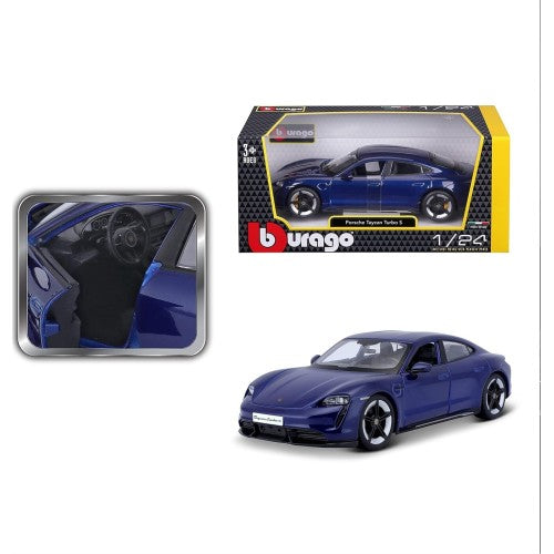 Bburago Porsche Taycan Turbo S 1:24 Blue
