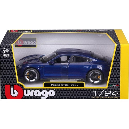 Bburago Porsche Taycan Turbo S 1:24 Blue