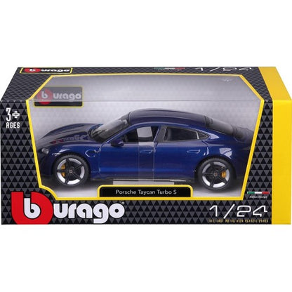 Bburago Porsche Taycan Turbo S 1:24 Blue