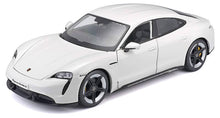 Bburago Porsche Taycan Turbo S White 1:24