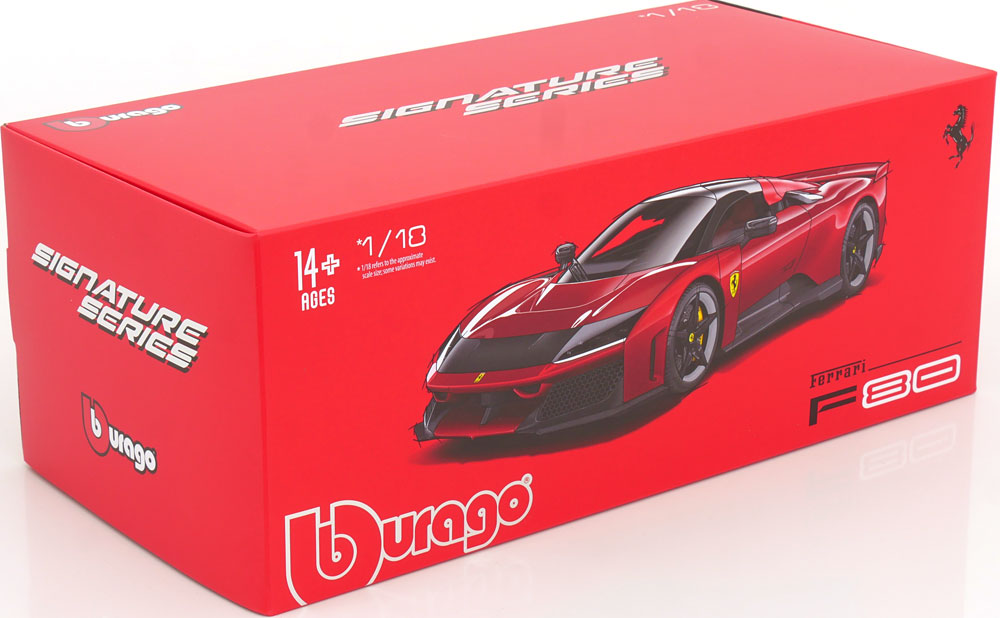 Bburago Signature Ferrari F80 1:18 Die-Cast Model - Wild Willy