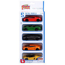 Bburago Street Fire Pack of 5 1:43 Die-Cast Car Set