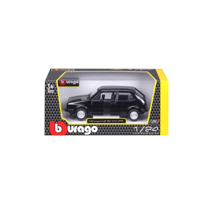 Bburago Volkswagen Golf MK1 1979 Black - 1:24